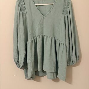 ENTRO Sage Green Women's Top